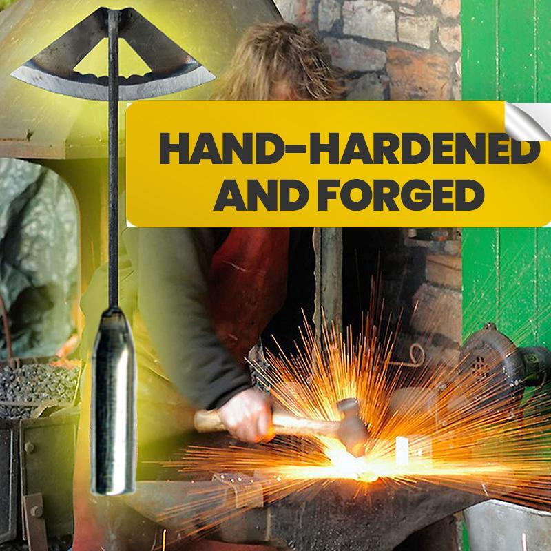Handheld Weeding Rake Hardened Hollow Hoe